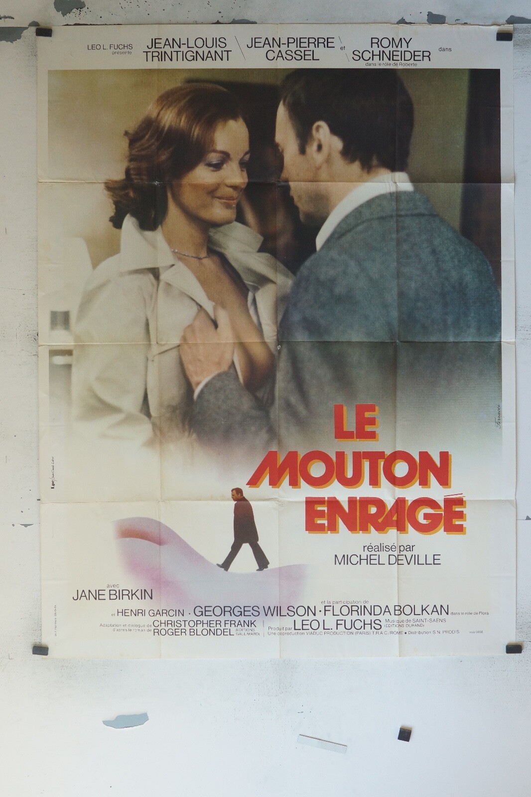 LE MOUTON ENRAGÉ MOVIE POSTER ORIGINAL 120x160 JEAN-LOUIS