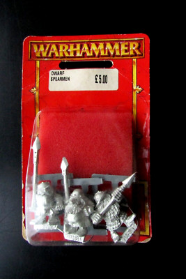 OOP Citadel / Warhammer / Marauder Metal MB1 Imperial Dwarf Regiment Spear BNIB