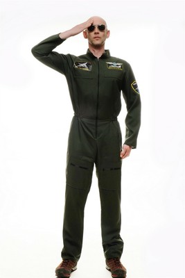 Dress me up Disfraz de Hombre Traje de Hombres Pilot Aviador Mono Airforce M-052