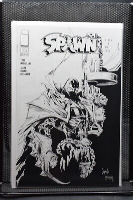 Spawn #302 Greg Capullo Black & White Sketch Variant Image 2019 McFarlane 9.4