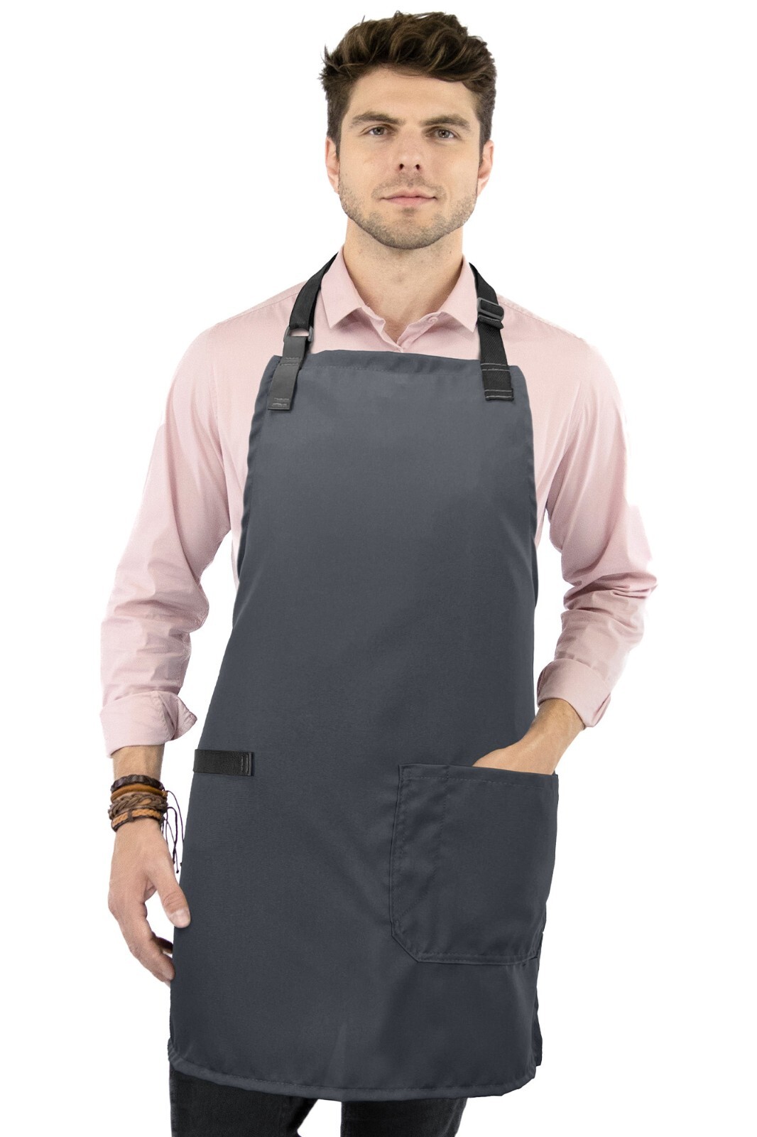 Loop, Leather Accent - Chef, Kitchen, Bib, Shop