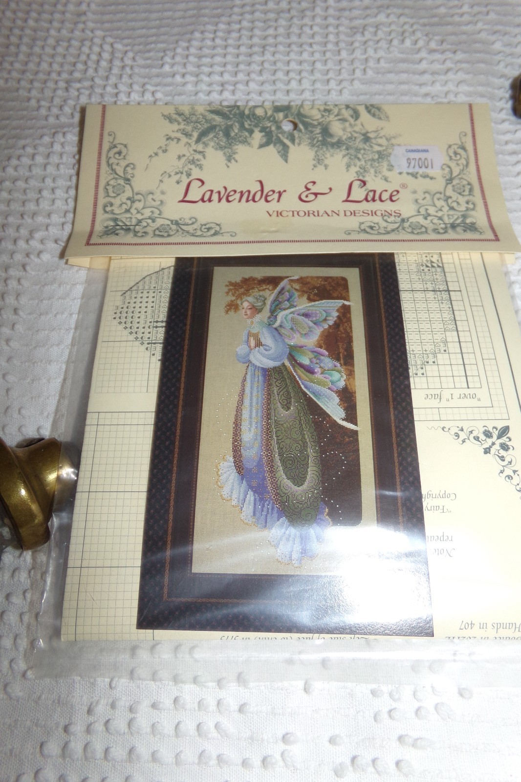 Lavender & Lace Cross Stitch Pattern Chart 