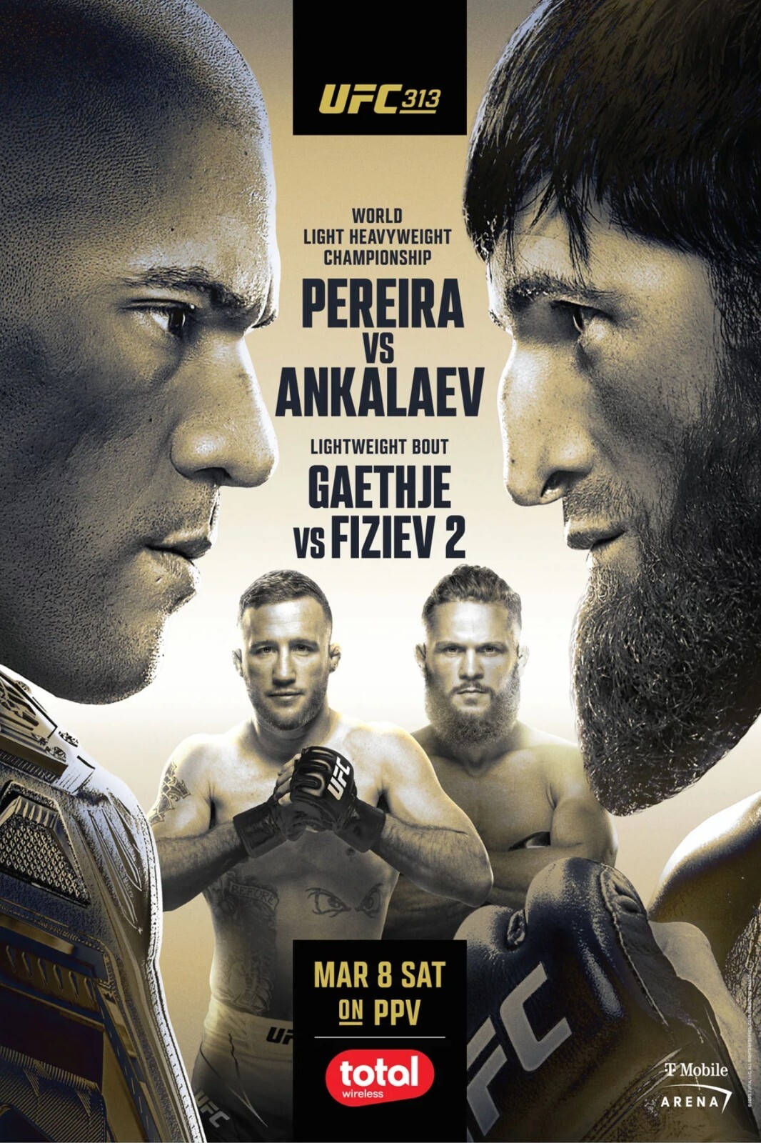 UFC 313 12x18 Fight Poster | eBay