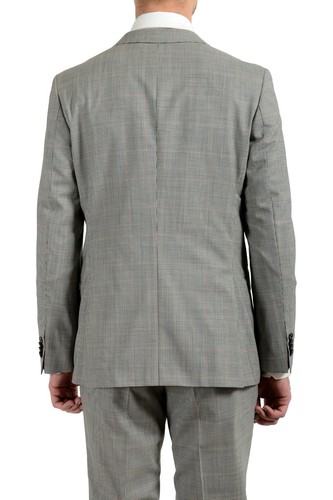 Pre-owned Hugo Boss "novan5/ben2" Men's 100% Wool Slim Two Button Suit Us 38r It 48r In Multicolor