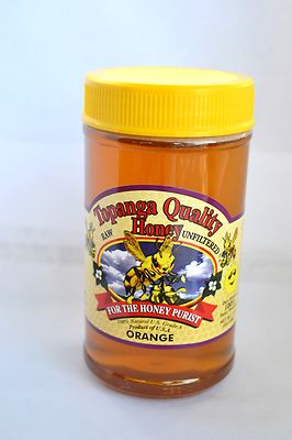 1lb Raw Honey ORANGE FLORAL SOURCE Unfiltered Honey BEST NATURAL Kosher