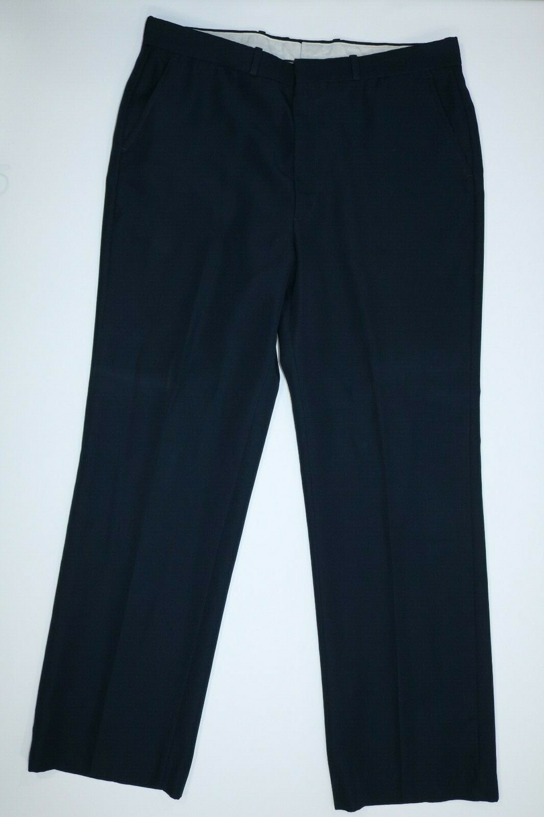Mens Farah Blue Dress Pants (Flat Front) 36x32 EUC | eBay