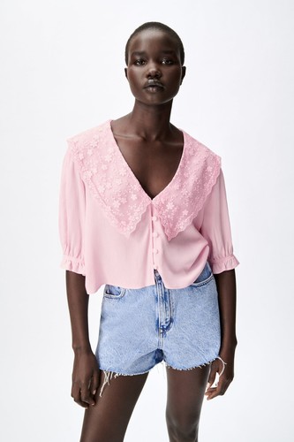 【ヘヨン】parasol blouse / pink $_12.JPG?set_id=880000500F