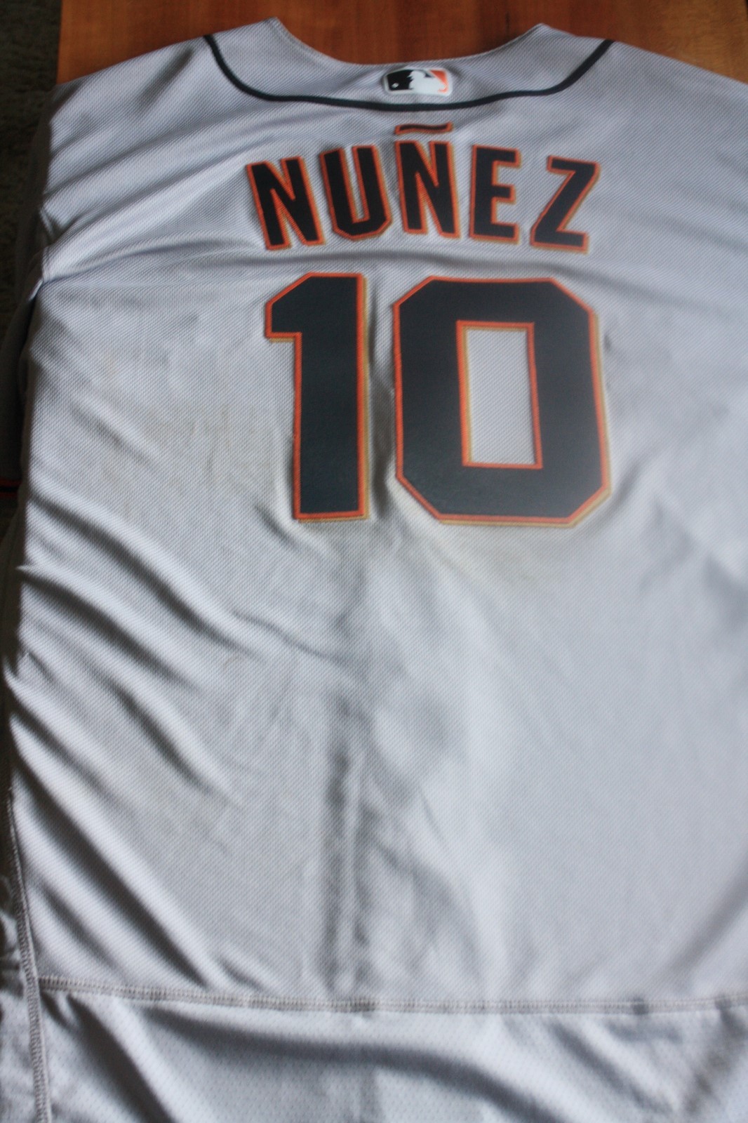 San Francisco Giants 2017 Game Used Road Jersey Eduardo Nunez SS