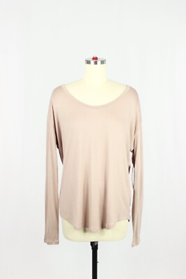 NWT ATHLETA Cloudlight Stratus Mauve Modal Jersey Long Sleeve T-Shirt, Size S