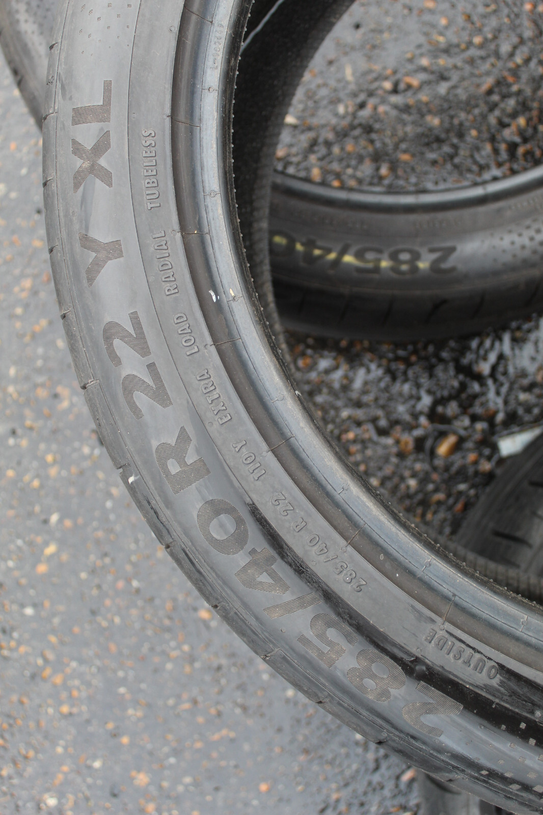285 40 22 Continental, SC 6, XL, AO, 110Y x2 A Pair 5.7mm (F1_tyres) FO L3155