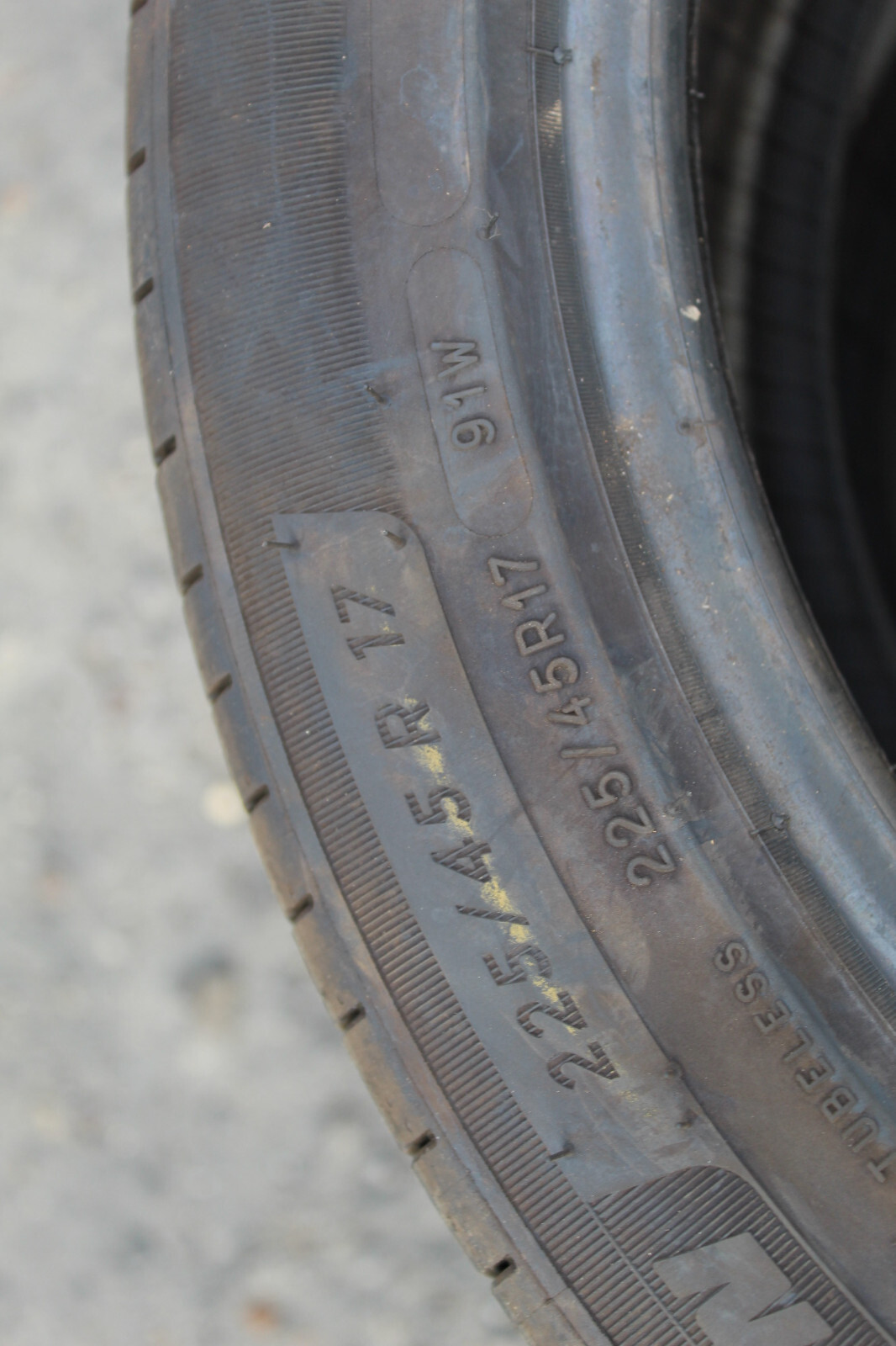 225 45 17 Michelin, Primacy 4, 91W, x2 A Pair 6.5mm (F1_tyres) FO L2664