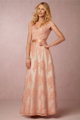 Aidan Mattox Peach Alina Dress BHLDN Size 6 NEW MSRP: $430ã®eBayå
¬èªæµ·å¤é販ï½ã»ã«ã¤ã¢ã³