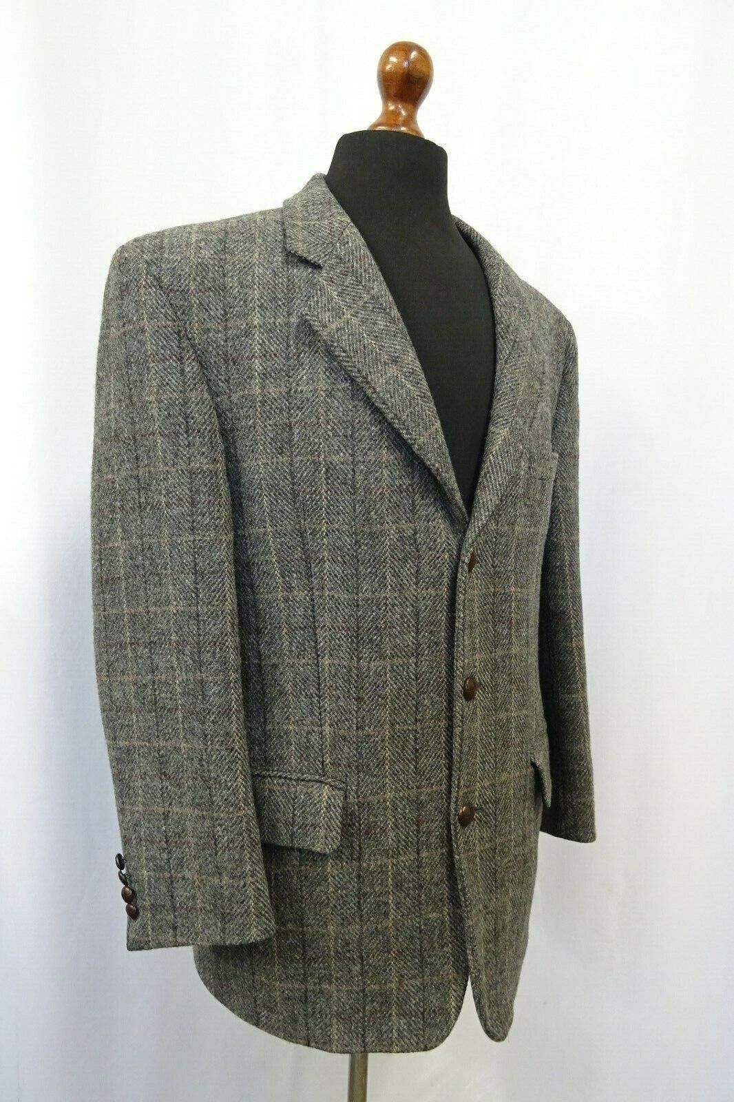 Men's Vintage Harris Tweed Jacket Blazer 42R Dry Cleaned Men's Vintage Harris Tweed Jacket Blazer 42R Dry Cleaned
