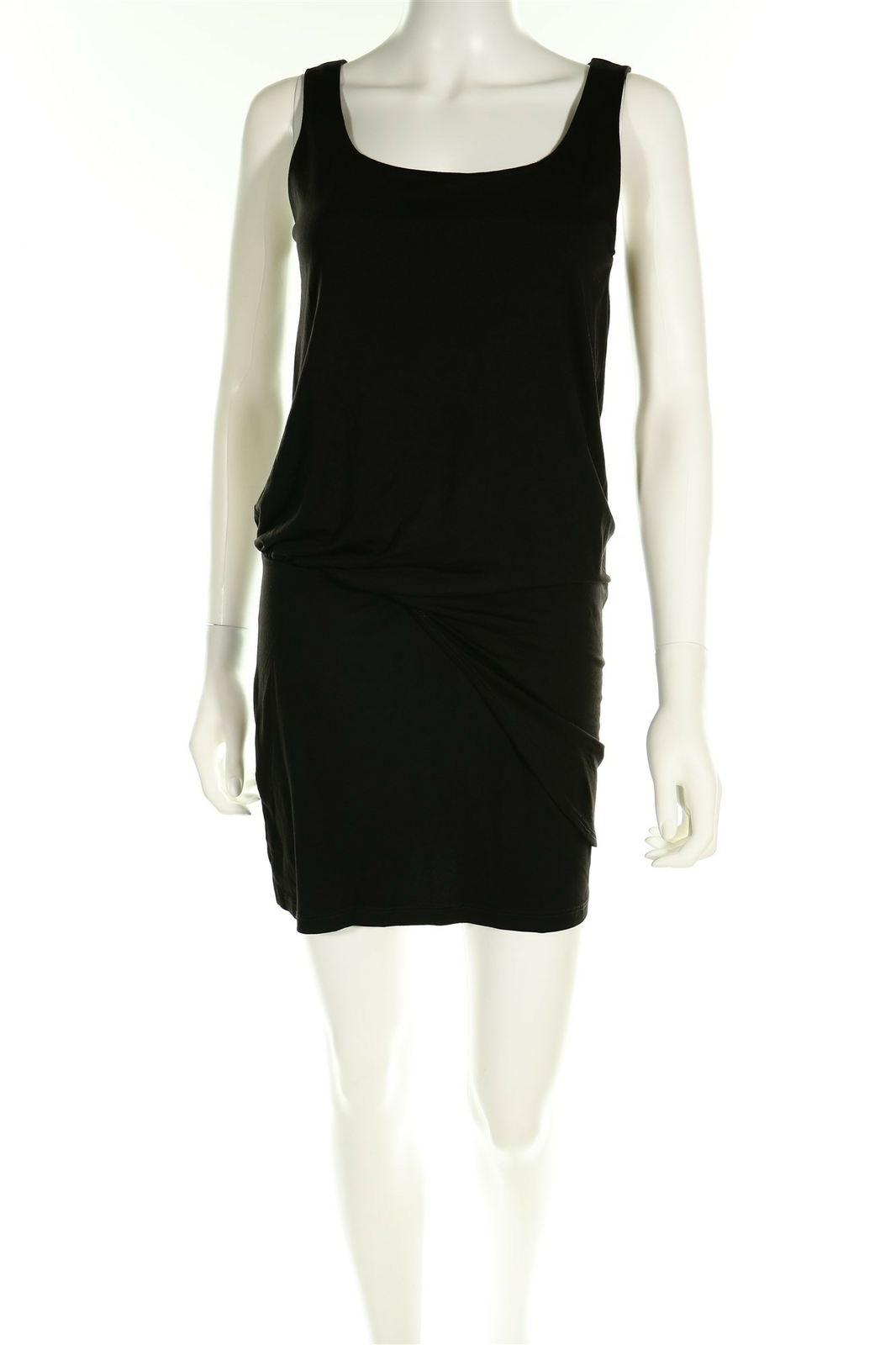 Susana Monaco 134171 Womens Black Sleeveless Tank Tuck Sheath Dress Size Small