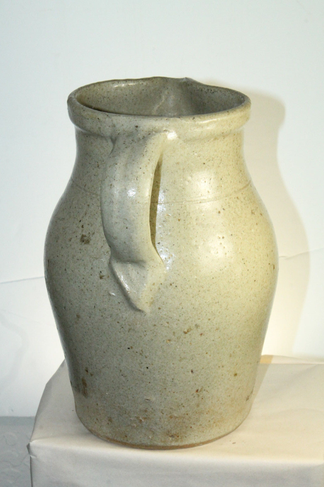 ANTIQUE SOUTH CAROLINA SOUTHERN POTTERY HAND THROWN PITCHER EDGEFIELD ?