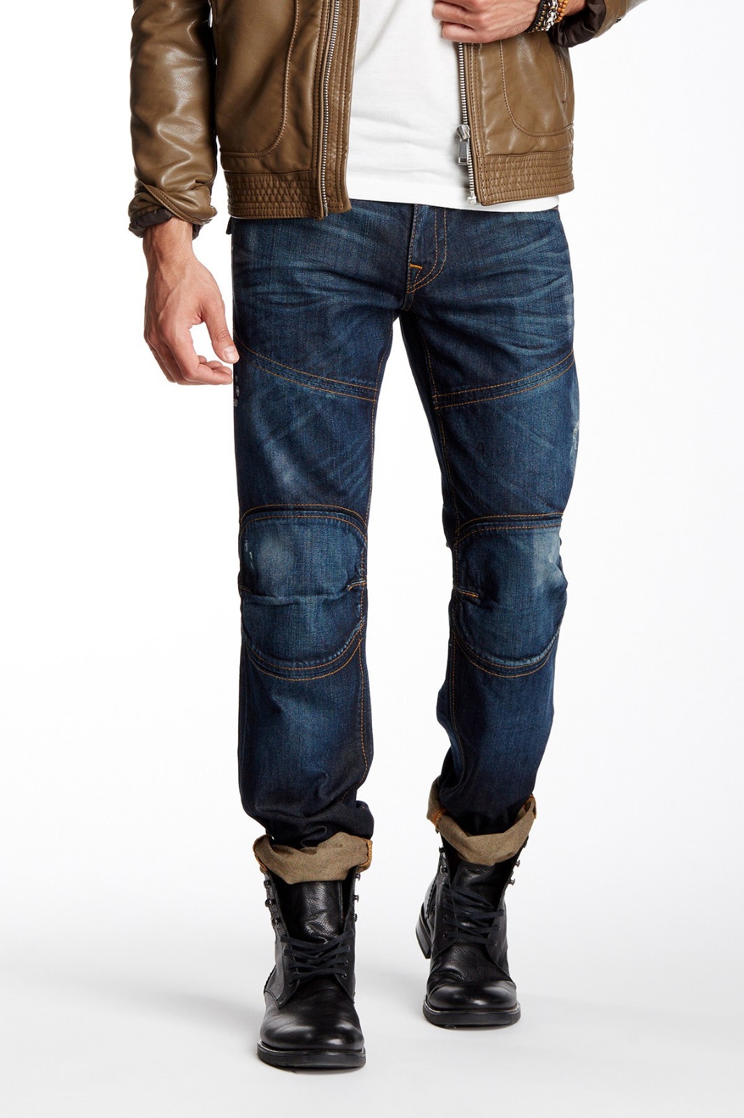 True Religion Brand Jeans Moto Flap Pocket Slim Leg Jean