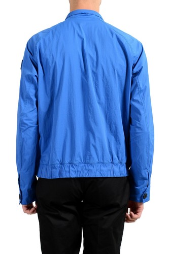 HUGO BOSS HUGO BOSS ZOLL OSAMES-D " HERREN BLAU REISSVERSCHLUSS WINDJACKE US S IT 48