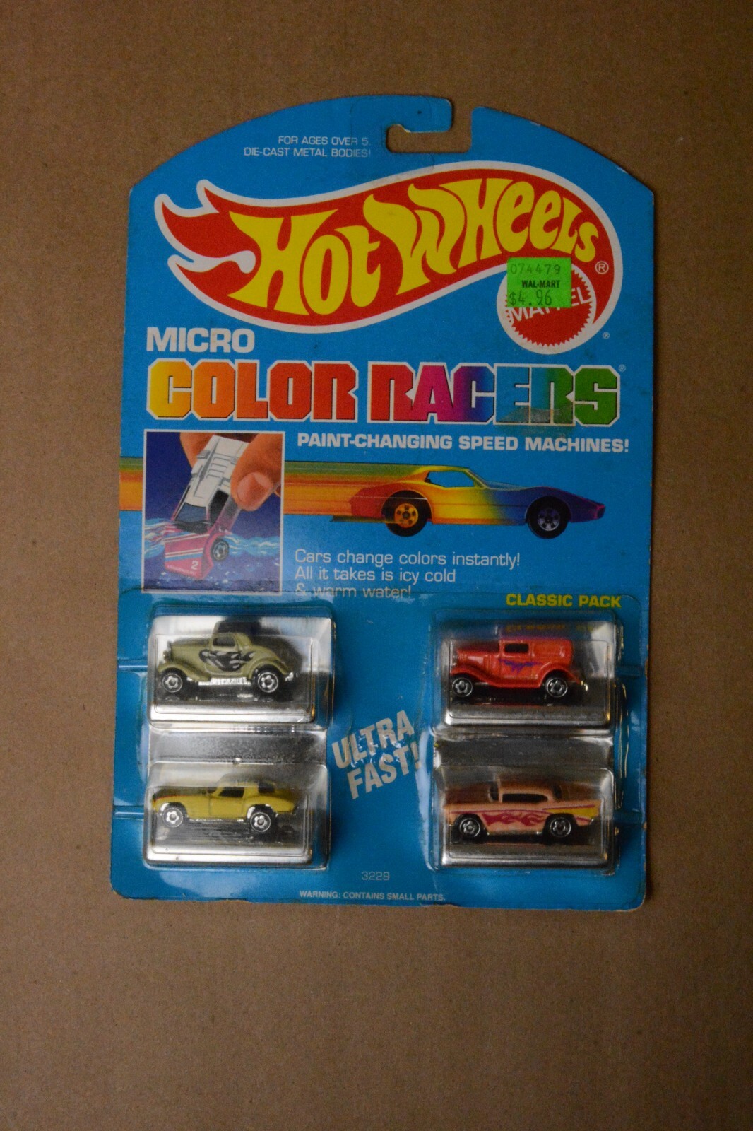 Vintage Hot Wheels 1988 Micro Color Racers Paint-Changing