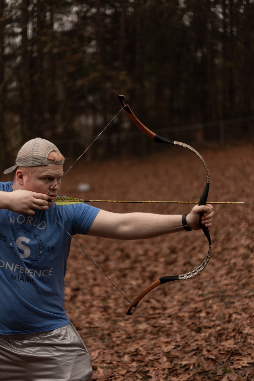 Free Shipping! Traditional Archery Mongolian Horse Bow 55lbs./28