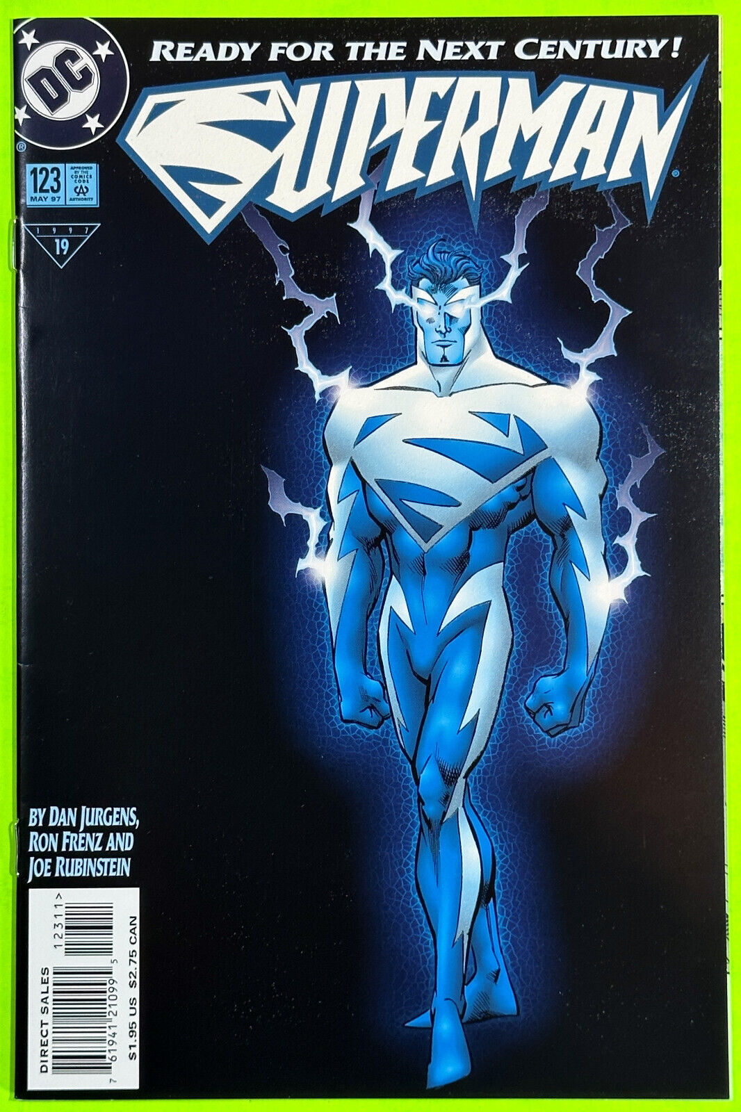 SUPERMAN #123 (DC COMICS 1997) GLOW IN THE DARK NEW COSTUME