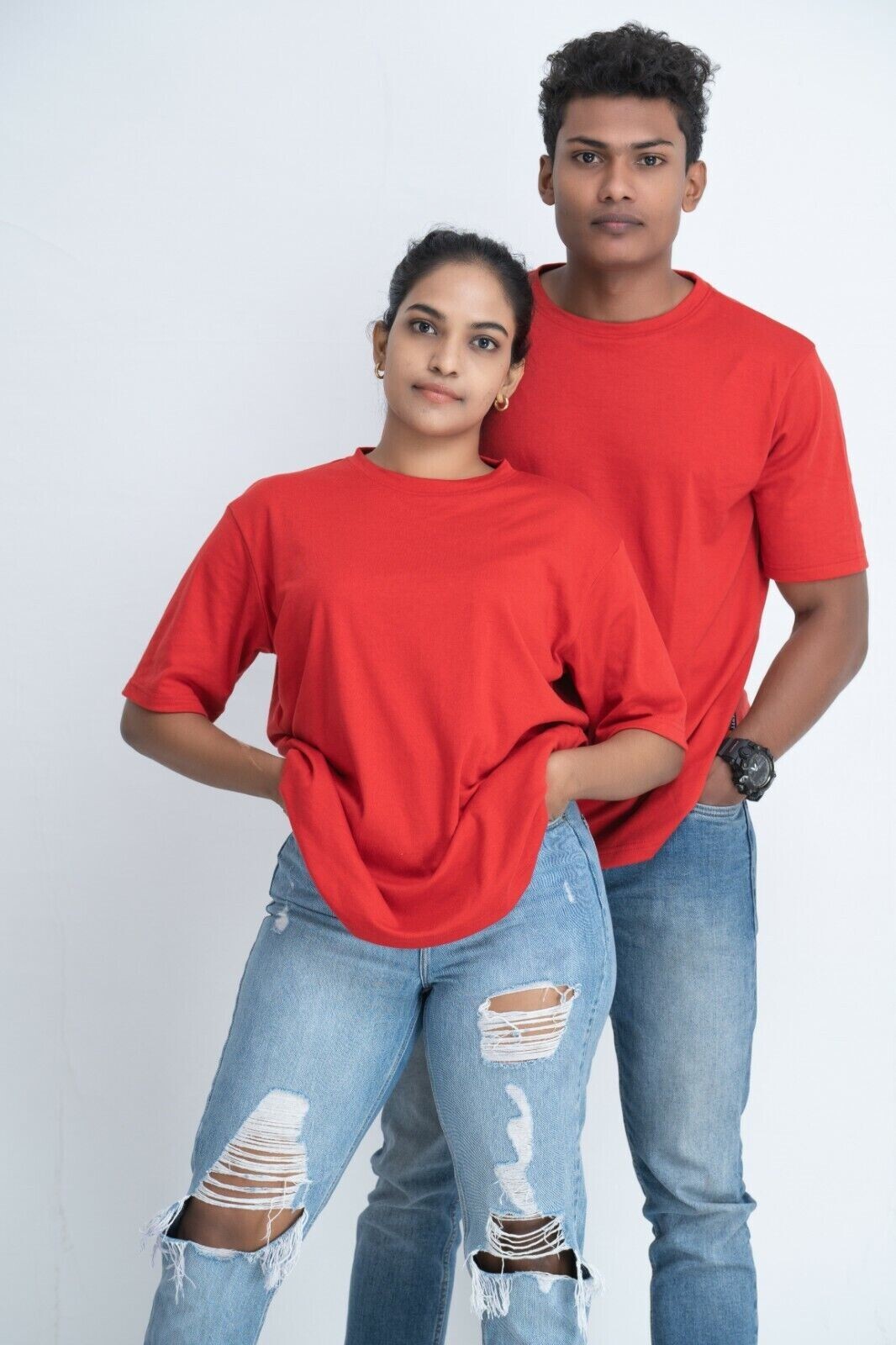 

Мужская и женская красная хлопковая футболка унисекс большого размера XXL  MCWALCOTTS ШРИ-ЛАНКА, Красный