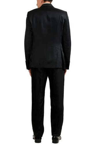 Pre-owned Just Cavalli Men's Two Button Suit Us 40 It 50 In Black