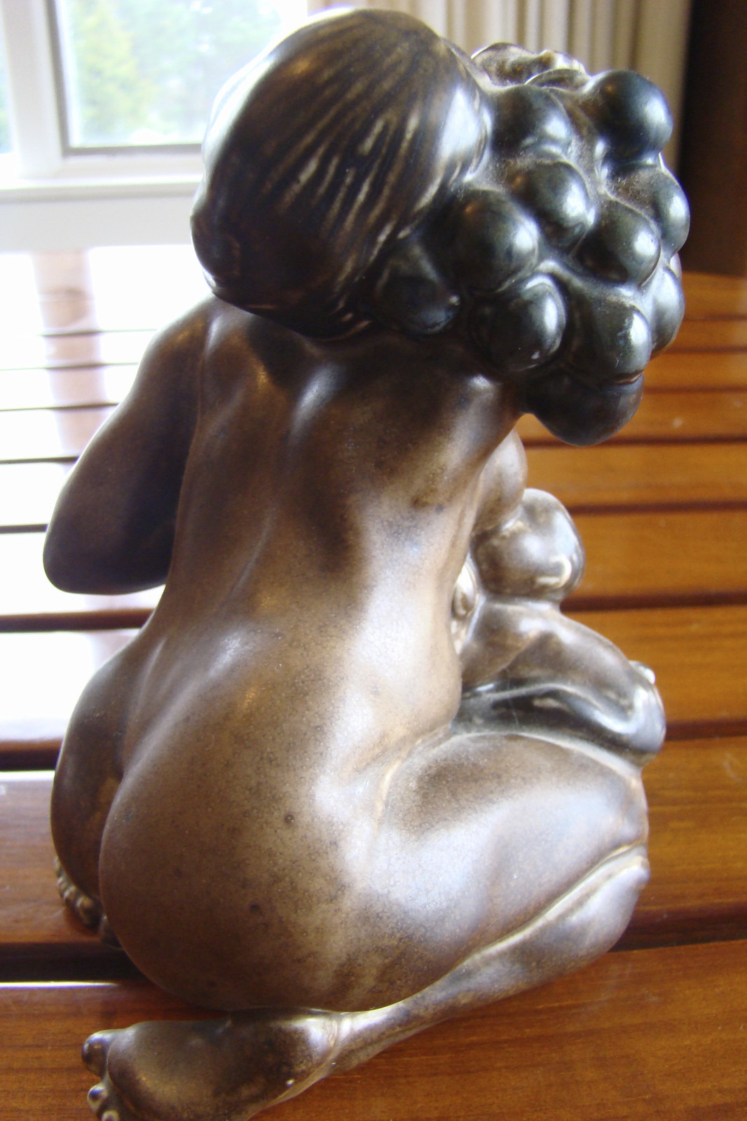 KAI NIELSEN WOMAN BREASTFEEDING FAUNS FIGURINE