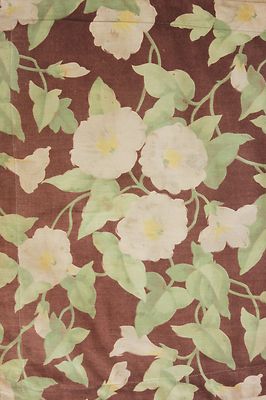 Small Floral Pillow Cases 2 Antique French Fabric Arts & Crafts morning glories