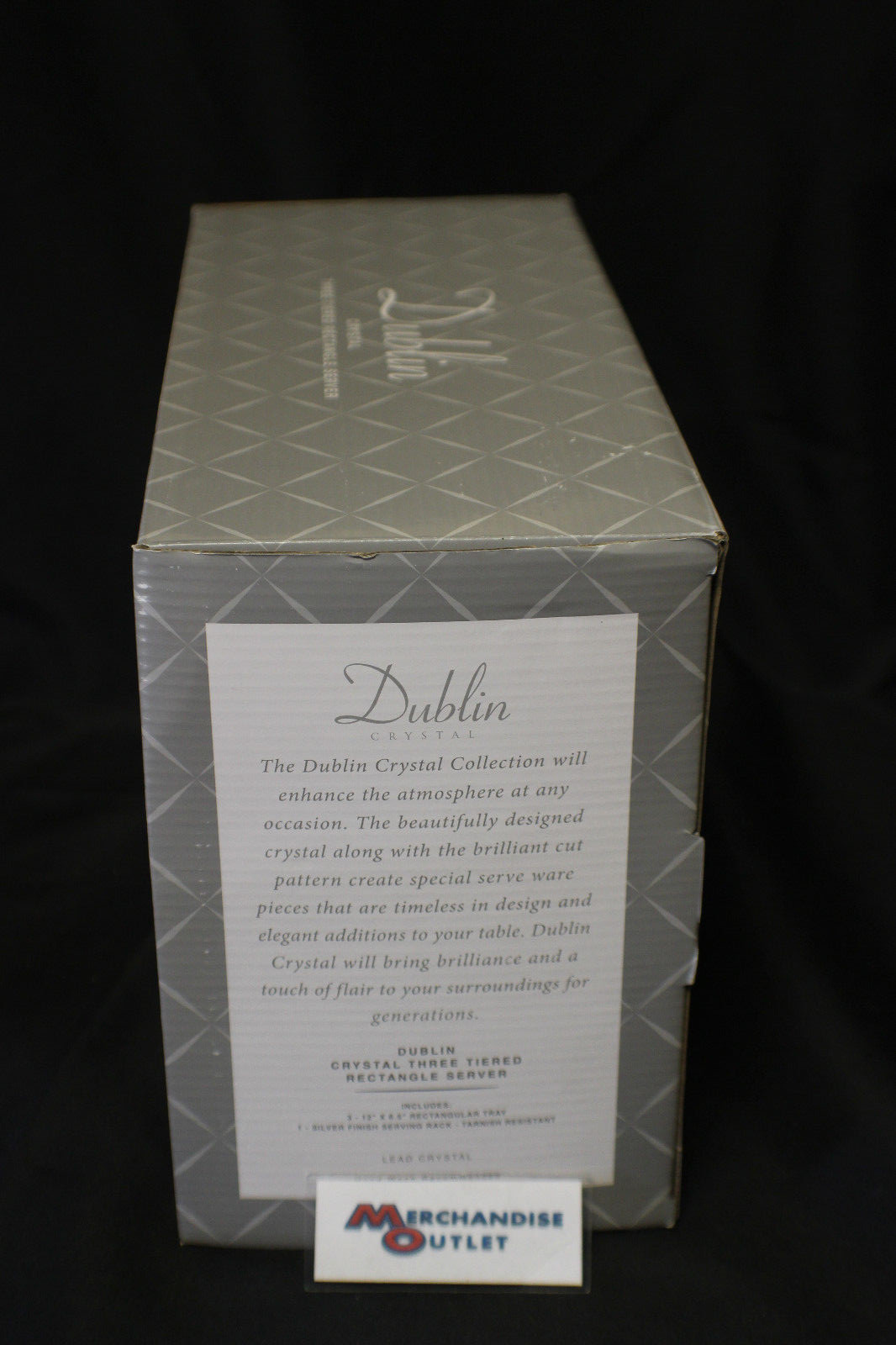 Godinger Silver Art C. - Dublin Crystal 3 Tier Server