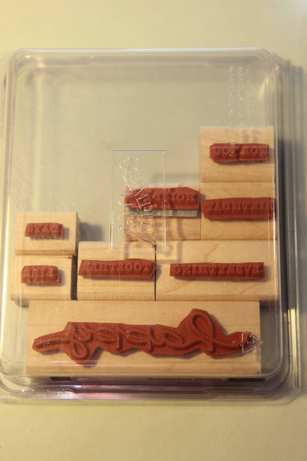 Stampin' Up Wood Mount Stamps - Happy Everything