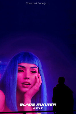 ''YOU LOOK LONELY'' Blade Runner 2049 movie CUSTOM Art Wallpaper *FREE SHIPPING*