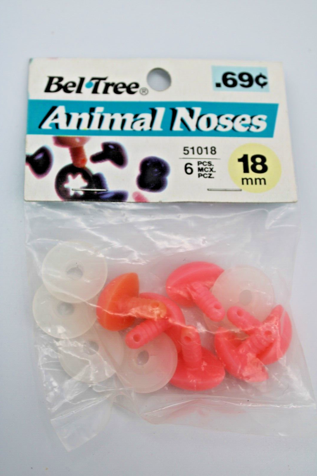 DIY Plush Stuffed Animal Dog Cat Solid / Button / Crystal Eyes Nose - CHOICE