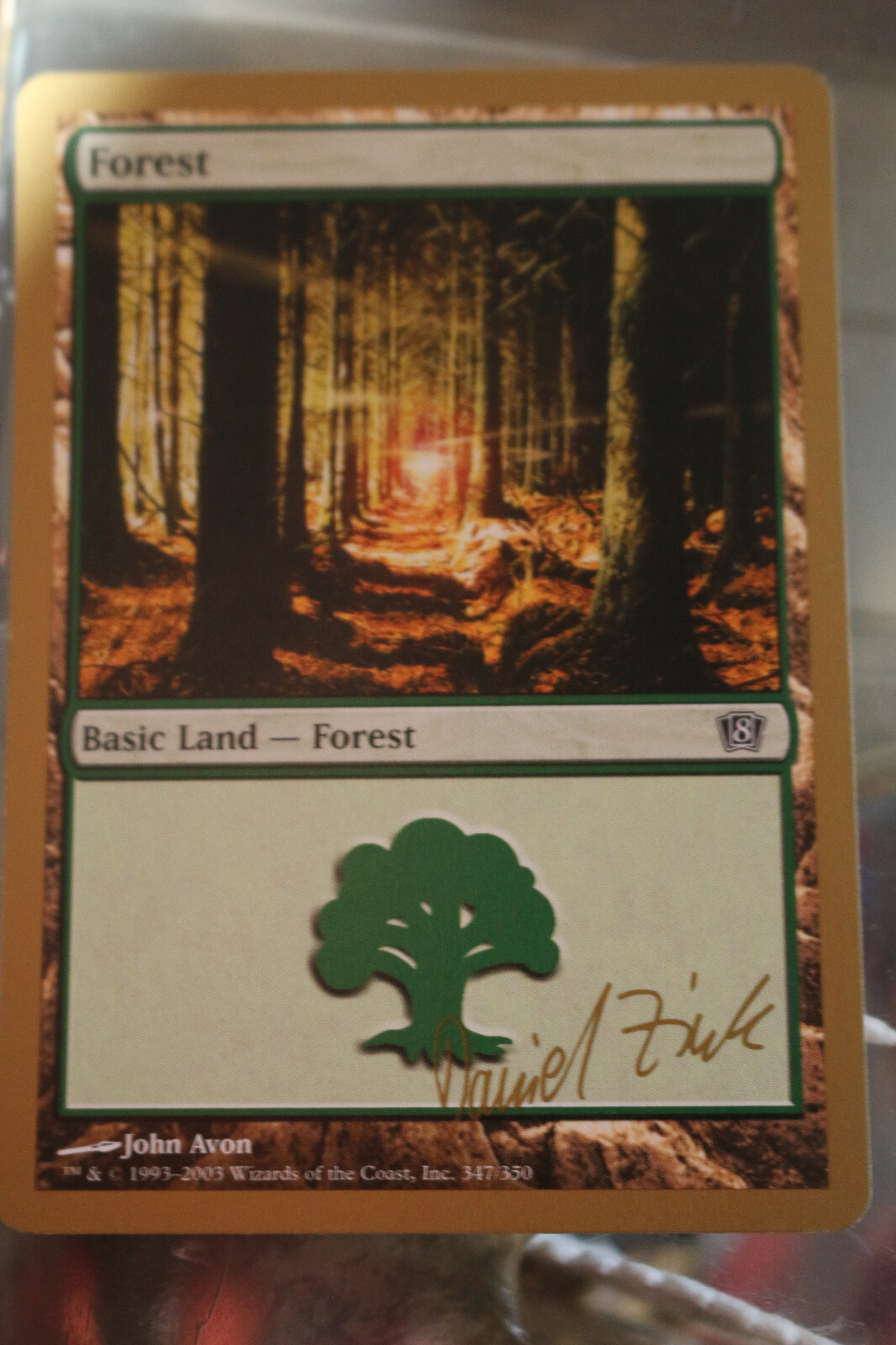 Forest Daniel Zink SB World Championship Decks 2003 card MTG