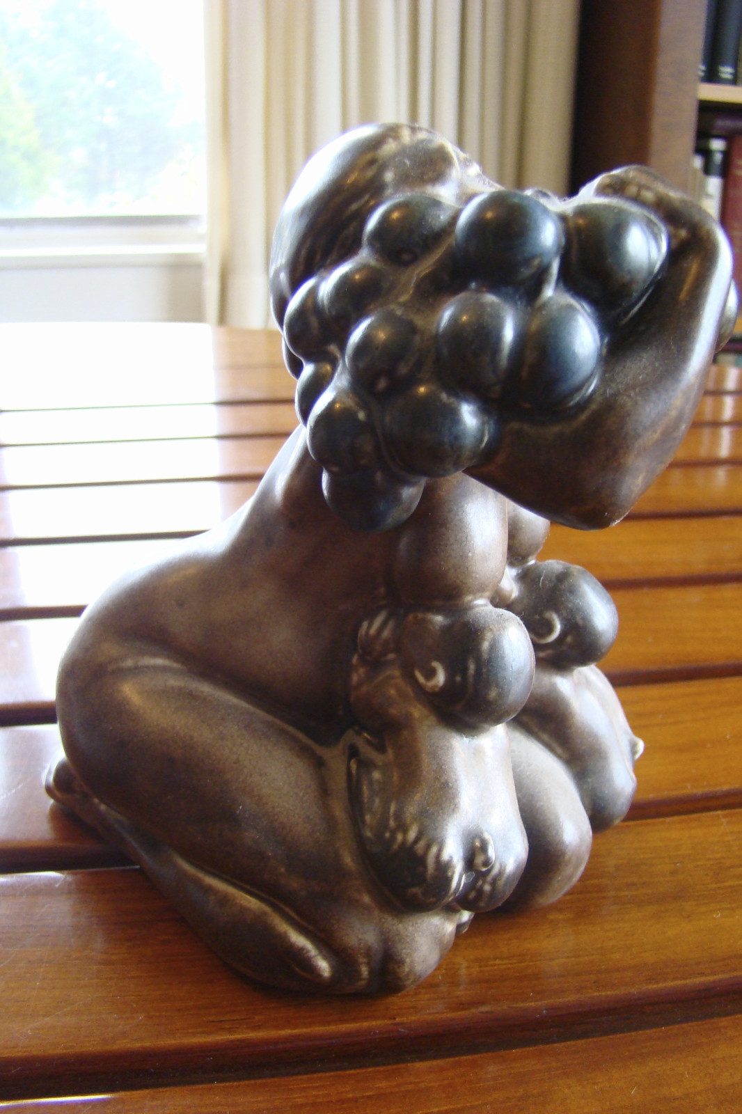 KAI NIELSEN WOMAN BREASTFEEDING FAUNS FIGURINE