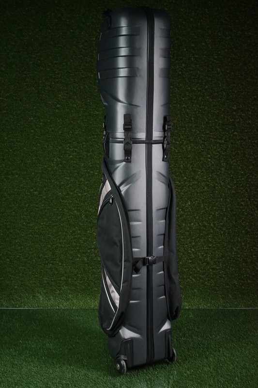 BAG BOY HYBRID TC TRAVEL CART BAG WITH WHEELS, BLACK / GRAY