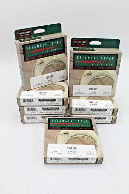 Royal Wulff  Sink Tip Wt 4, 6  & 7 Ivory/Grey Triangle Taper