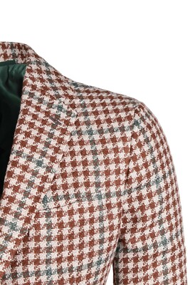 Pre-owned Stile Latino Blazer Us 36 Eu 46 Linen Silk Wool Blend Spring Summer In Multicolor