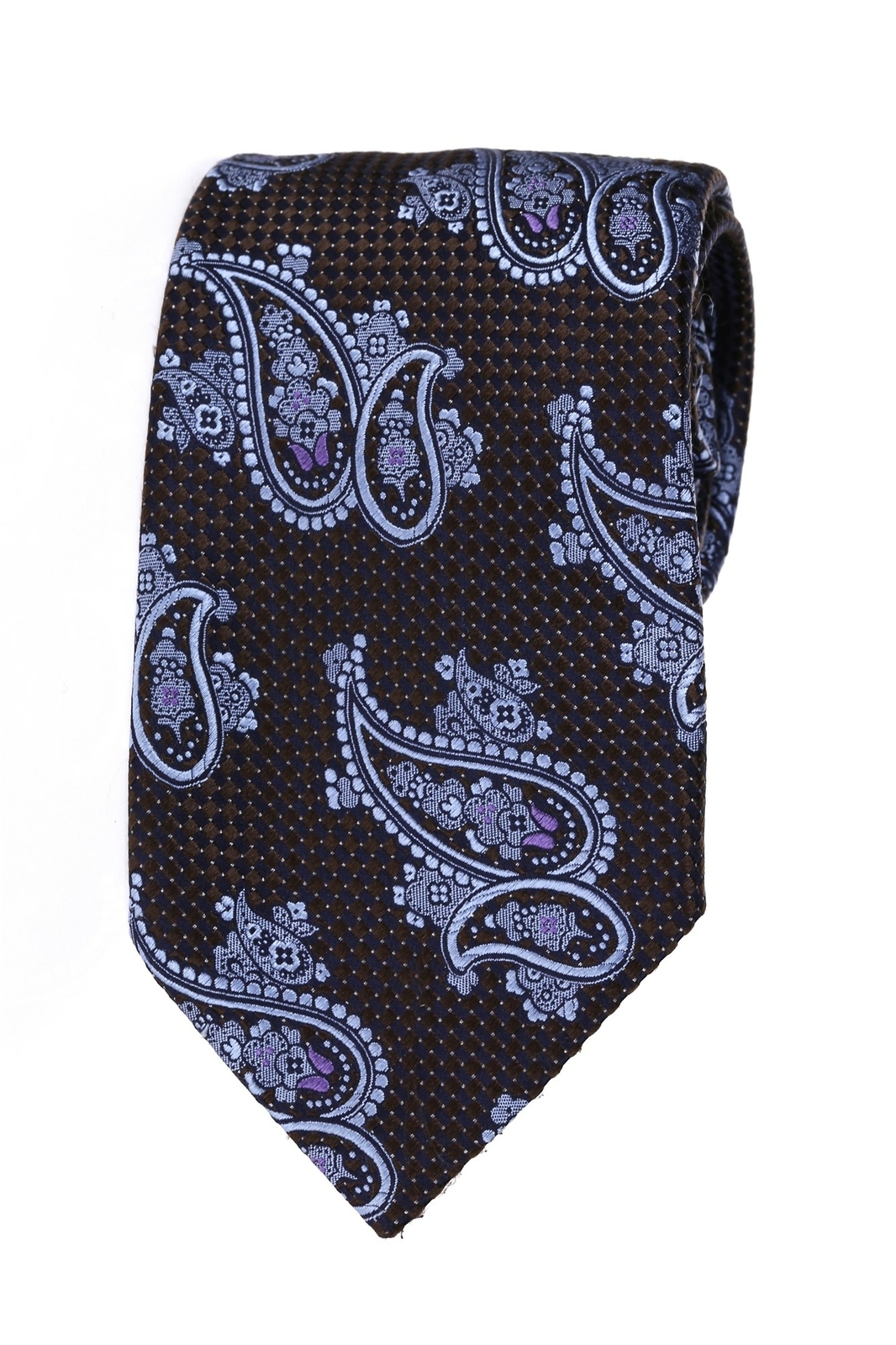 ERMENEGILDO ZEGNA 132920 Paisley Print Silk Tie