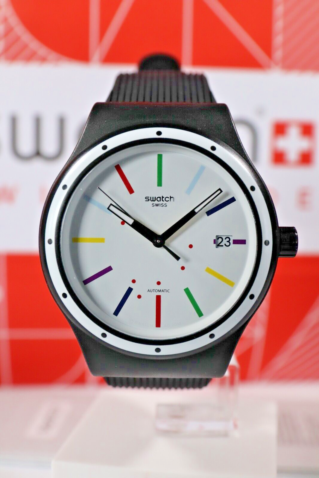 アナログ腕時計 SWATCH Swatch SUTB408 I LOVE YOUR FOLK SISTEM COLORA Unisex Swiss Swatch I love your folk SISTEM51 COL-ORA SUTB408 42MM