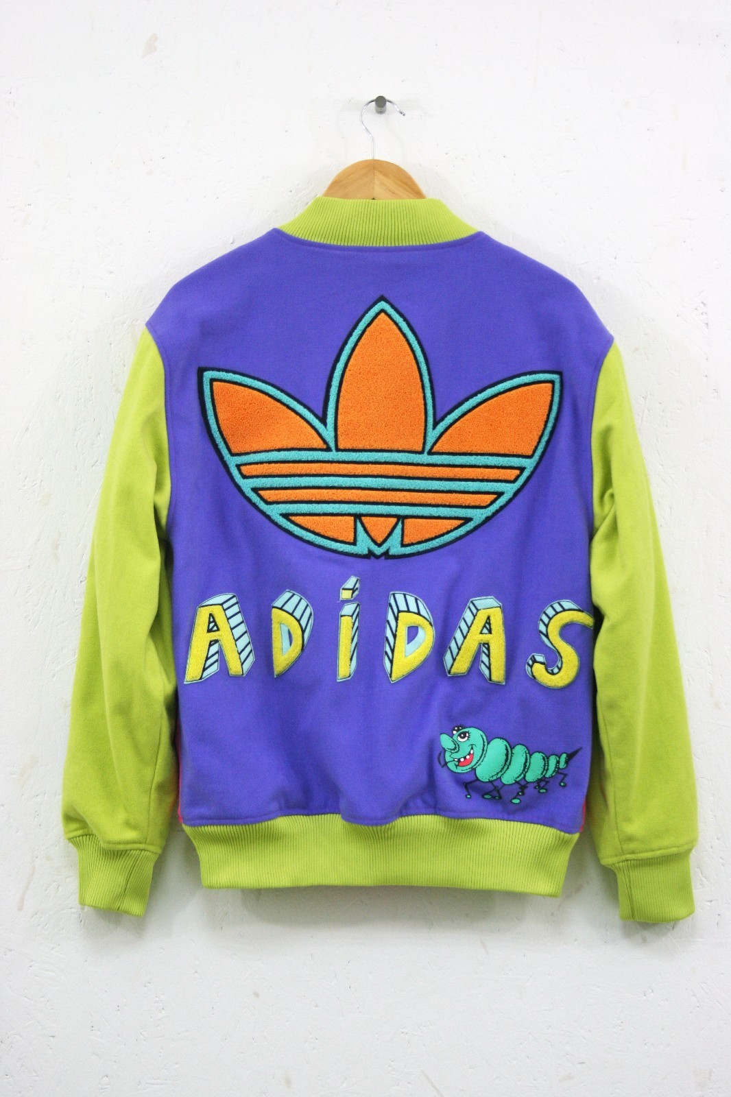 adidas originals obyo x jeremy scott x kenny scharf varsity jacket