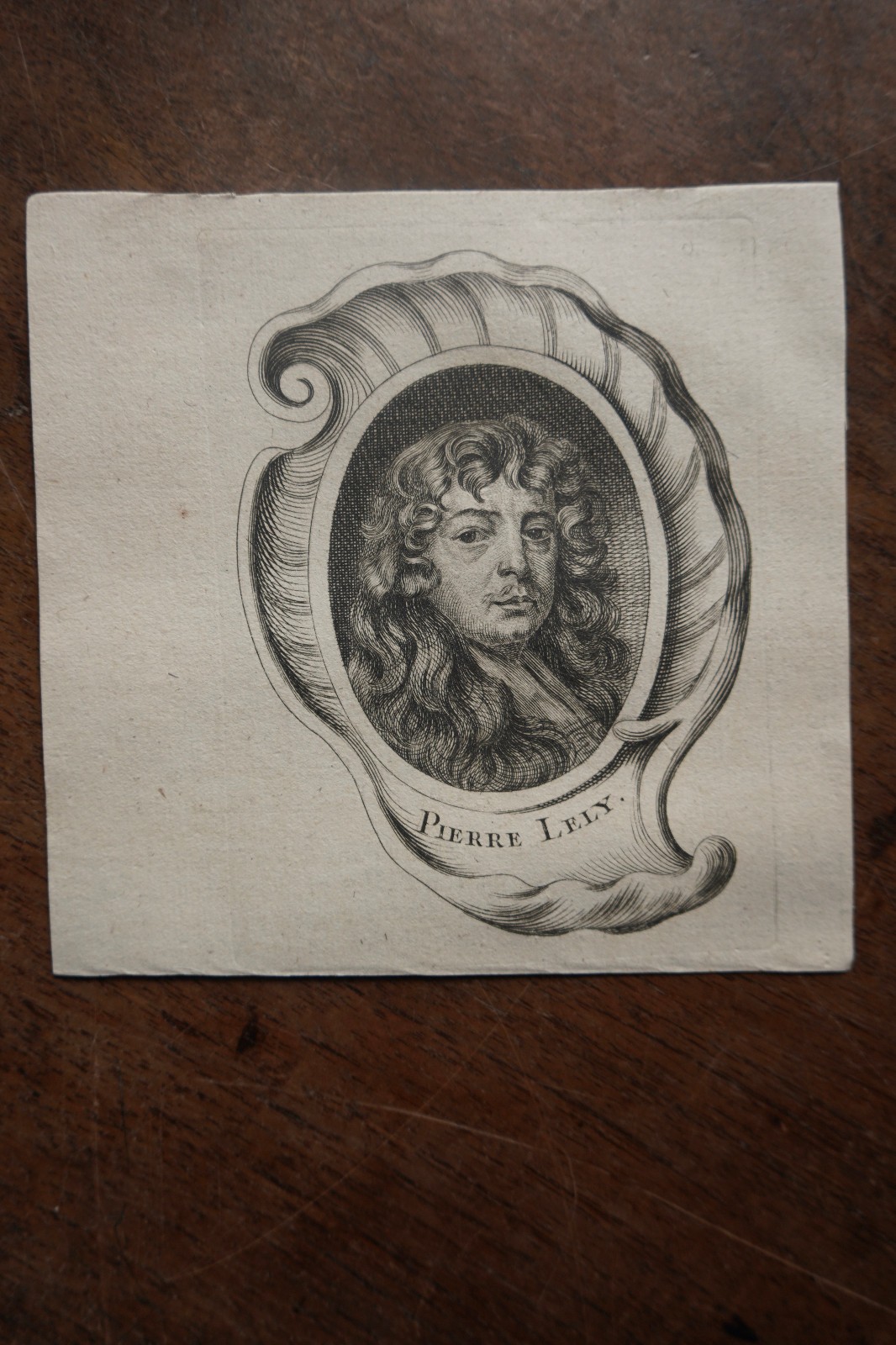 PETER LELY (1618-1680) PORTRAIT GRAVURE DE 1745 , né à SOEST