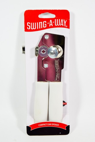 1 Swing A Way Can Opener Manual WHITE Handle Hand Wash Only