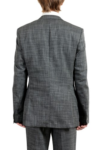 Pre-owned Hugo Boss "hutson4/gander1" Wool Multi-color Checkered Men's Suit Sz 42l 44r In Multicolor