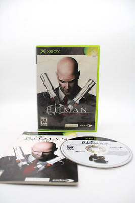 Original Xbox Hitman Contracts Complete CIB Tested Resurfaced Water Damage Cover