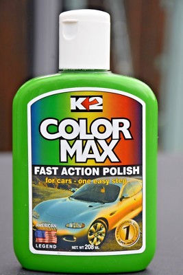 GREEN WAX COLOUR MAX K2 CAR Polish RESTORER Lustre SHINE with Carnauba 200ml