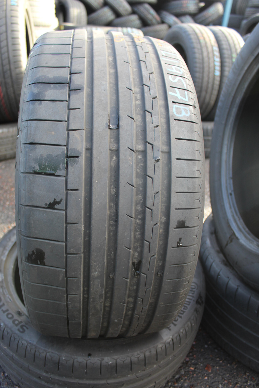 285 40 20 Continental, Sport Contact 104Y, x1 Single Tyre 6.5mm (F1_tyres) L1957