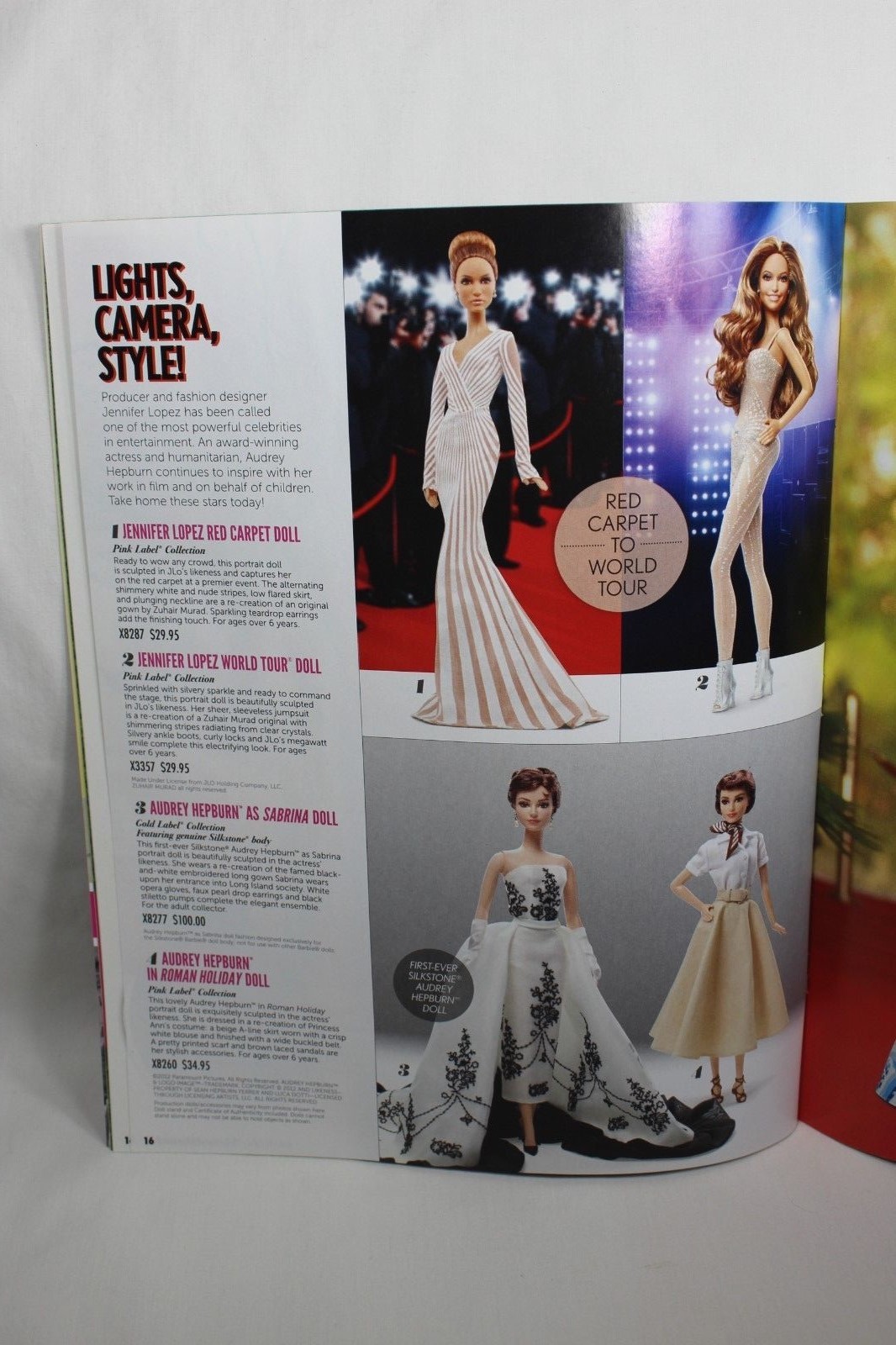 Barbie Collection Collector Catalog Magazine Fall 2014 Jennifer Lopez Doll Adv