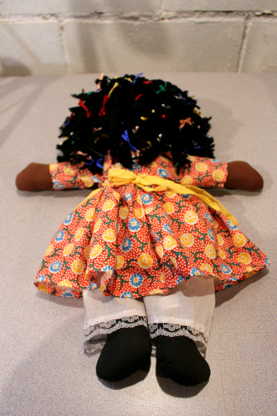 Bahama Ragdoll Marilu Black Americana Souvenir Doll w/Embroidered Face