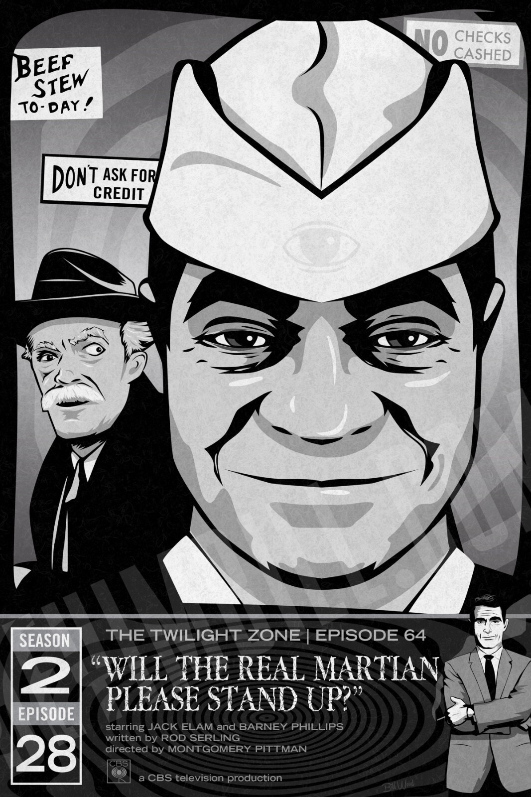 The Twilight Zone - Will The Real Martian Please Stand Up?&quot; 13x19 