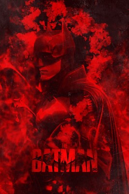 2022 The Batman Movie Poster 11X17 Dark Knight DC Comics Gotham City    